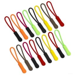 10Pcs/Set Rope Zipper Pull Bag Tactical Backpack End Rope Tag Fixer Zip Cord Accessories Zipper Head Cord Strap Lariat Slider