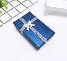 32pcs Cardboard Jewelry Boxes 1.9''x3.1'' Silver Gift Boxes for Pendent Necklace Earrings Ring Box Packaging with White Sponge