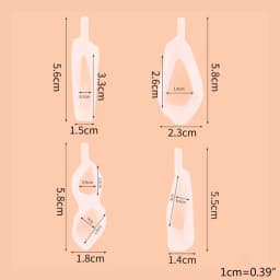 4Pcs Silicone Epoxy Mold Pendant Casting Mould Handmade DIY Crafts Jewelry Making Tool