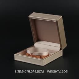 New Satin cloth jewelry box Gold PU Leather Ring Box Bracelet Necklace Box Pendant Gift Box For Jewelry Wedding Gift Box