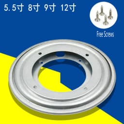 5.5/8/9/12 INCH Sliver Color Heavy Duty Round Shape Galvanized Lazy Susan Turntable Heavy Duty Bearing Rotating Swivel Plate