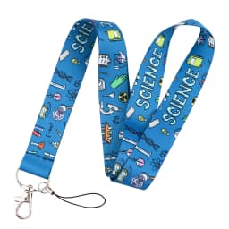 LB2766 Science Keychain Straps Rope Chemistry Neck Strap ID Card Phone Straps USB Badge Holder Lanyard Student Teacher Gift