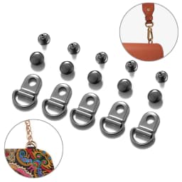 10 Sets D Ring Buckle for Repair Bags Hiking Climbing Boots Practical Repair Buckles DIY Craft Bag Metal Decorative Accessories
