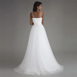 Customized Spaghetti Strap Beach Wedding Dresses White Tulle with Sashes Boho Bridal Gown A-line Bride dress Vestido Noiva Praia