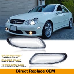 2pcs For Mercedes W203 C-Class C CLASS C230 C240 C280 C32 AMG C320 C350 Sedan Front Side Marker Parking Lights/Turn Signal Light
