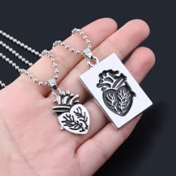 Couple Letter His Queen Her King Crown Matching Necklace Eternal Love Promise Pendant Necklace for Lover Jewelry Gift