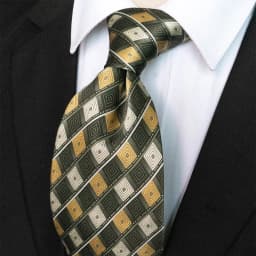 Classic Vintage Mens Tie Handmade 10cm 100% Silk Printed Necktie Geometric Checked Jacquard Ties For Man Business Wedding Gift