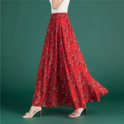 Female Summer Elegant Plus Size 4XL 5XL 6XL Fashion Polka Dot Black Chiffon Long Maxi Ladies Skirts for Womens