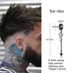 FUN GRENADE SHAPED EARRINGS FOR MEN JEWELRY STAINLESS STEEL HOOP EARING GIFT FOR HIM