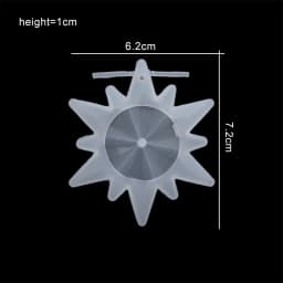 New Christmas Multi Shapes Snowflake Pendant Silicone Mold Hanging Epoxy Resin Mould For DIY Christmas Tree Decor Jewelry Making