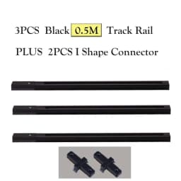 LED Track Light Rail 0.5M 1M Aluminum 2 Wire Electrified Rails With Spots Led Track Lamp Rail Track Lighting For Store Home
