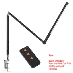 LED Piano Lamp Swing Arm Architect Lamp Flexible Clamp on Table Lights Classical Bedside Desk Light Dimmable Reading Study Lamp