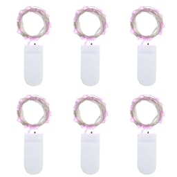 6Pcs LED String Light 1M 2M 3M Battery Operated LED Fairy Garland Lights for Wedding Christmas Festival Party Home Decoration