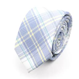 Men's Check Stripe 6cm Tie 100% Cotton Neckties Gift For Man Plaid Series Wedding Party Gift Accessories Women's Anime Tie
