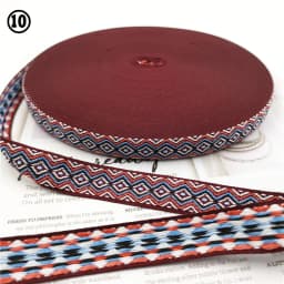 5 Yards 0.78 Inch 20MM Hundreds Styles Geometric Woven Jacquard Embroidered Ribbons DIY Apparel Wrapping Trim Sewing Accessories