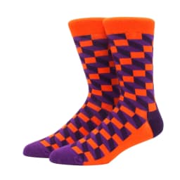 Male Tide Brand men cotton Socks Gradient Color summer Style long wedding sock Men's High Funny Happy Business Socks man sox