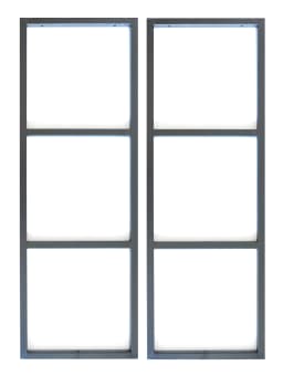 DIYHD 3 Tier Ceiling Mount Shelf Bracket Industrial Kitchen Floating Brackets, No Wooden Box