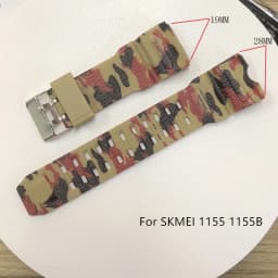 Adjustable Replacement Watch Strap Band Silicone Rubber Plastic Watchbands For SKMEI 1251 1025 1155 Sports Watches Accessories