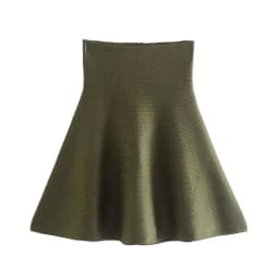 Knitted Skirt Suits For Women Two Piece Set Women Skirt Zipper Solid Color Tops High-Waisted Mini Skirt 2021 Women Knitted Suit