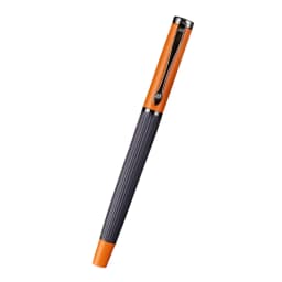 1Pcs High Quality Posture Correction Metal Fountain Pen Frosted Yellow Stripe Gun Grey Stationery Pen School Supplies Ink Pens