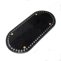25x12cm Bag Bottom Oval Leather Bottoms with Holes Bag Accessories Handmade PU DIY Part for Handbag Crossbody Messenger Bags