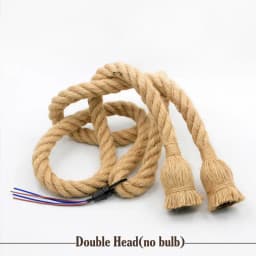 AC 95V-240V Retro Hemp Rope Pendant Light Vintage E27 LED Bulb Industrial Pendant Lamp Decor Hanging Lamp Indoor LED Lamp