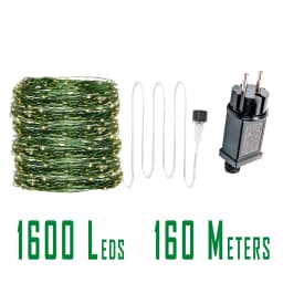 200M 2000LED Green Wire Fairy String Light Garland With Waterproof For Christmas Outdoor Wedding Garden Patio Room Decoration