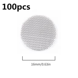 100pcs 16/20mm Thickened Multifunctional Hookah Water Pipe Brass Copper/Stainless Steel Tobacco Metal Filters Pipe Screen Gauze