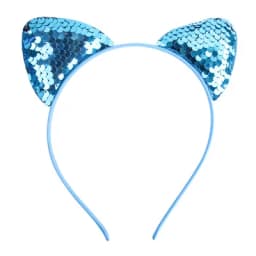 New children's cartoon sweet fish scale sequined cat ear jewelry headband