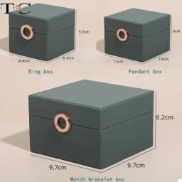High-End Pu Leather Jewelry Storage Packaging Gift Box Proposal Ring Box Watch Bracelet Collection Box