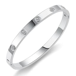 Fashion Hollow Star Gift Bangles & Bracelets For Women Party Trendy Jewelry Stainless Steel Rose Gold Color Cuff Wristband