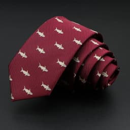 Men's Animal Slim Tie Polyester Jacquard Insect Car Bike Printed Ties For Wedding Business Suits Dress 6cm Skinny Necktie Gift