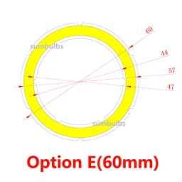 2W-12W Angel Eyes LED COB Light Source Annual Shape 12V DC 20mm-120mm COB Ring LED Cold Warm White Light Source for DIY Bulb