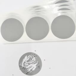 50PCS 1.5" Inch, 38mm Round Silver Adhesive SCRATCH OFF Stikers