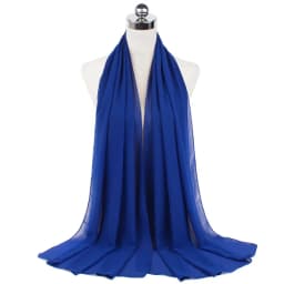 New Premium Plain Chiffon Scarf Muslim Hijab Instant Shawl Soft Ball Bubble Chiffon Head Wraps Islamic Lady Women Hijabs
