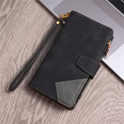 Luxury Leather Zipper Case for iPhone 13 12 11 Pro Max XS XR 7 8 Plus SE 2020 6 6S Mini Wallet Cover Multi Card Slots Phone Bag