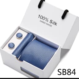 Brand 100% Silk Ties Gift box Office Men Classic Party Wedding striped 7.5cm Silk Wedding Floral Tie Necktie Handkerchief Set