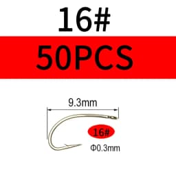 Vampfly 50PCS/100PCS Scud Midge Nymph Caddis Fly Tying Hooks Dry Fly /Wet Fly Hook Bronze Color For Tying Fresh Water Flies
