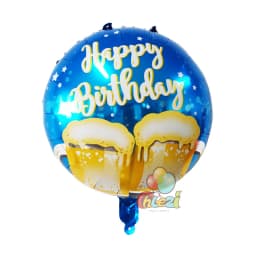 7pcs 18 Inch Birthday Theme Foil Balloons Helium Round Balloon Adult Happy Birthday Party Decoration Kids Baby Shower Globos
