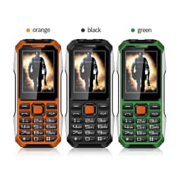Slim Rugged Outdoor Phone Dual SIM Big Button Long Standby Blacklist Loud Speaker Two Flashlight SOS Dialing MP3 Video Player