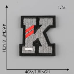A-Z Letter Patches on Clothes magic paste Patch Military Biker Embroidery Clothing Sticker Applique 26pc Alphabet Diy Logo Brand