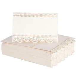 50pcs Flower Laser Cut Table Name Place Cards Lace Name Message Setting Card Greeting Wedding Card Baby Shower Party Favor Decor
