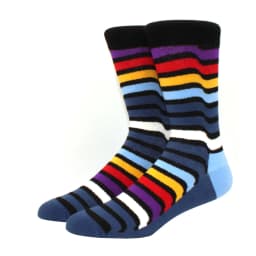 Male Tide Brand men cotton Socks Gradient Color summer Style long wedding sock Men's High Funny Happy Business Socks man sox
