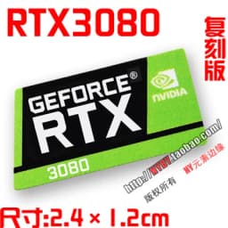 Original RTX 3090TI 3080TI 3070 3060 Desktop Sticker Laptop Graphics Card Label