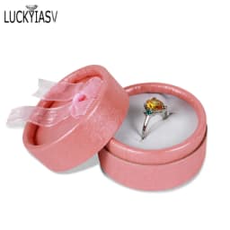 Wholesale 24pcs/lot Multi-color Bow Small Round Ring Box Stud Earrings Jewelry Box Gift Box For Ring Display Jewelry Earring Box