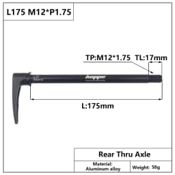HEPPE MTB Road Bike Thru Axle Front Fork Shaft Skewers 12x100 12x110 Rear Thru Axle 12x142 12x148 Quick Release M12xP1.0/P1.75