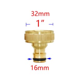 1/2 3/4 5/8 1" Thread Quick Connector Brass Garden Watering Adapter Drip Irrigation Copper Hose Quick Connector Fittings 1 Pcs