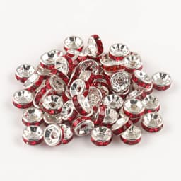50pcs Brass Crystal Rhinestone Spacer Beads 4/6/8mm Gold Silver AB Color Rondelle Jewelry Makings Findings Bracelet Accessories