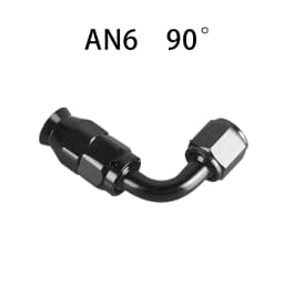 AN4/6/8/10/12 Straight 0°/45°/90°/180° Degree Reusable Hose End Fitting Adapter For Swivel PTFE Oil Fuel Line Hose End Fitting