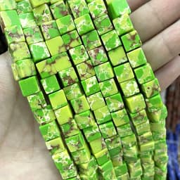 8*8mm Natural Square Agates Tiger Eye Turquoises Amazonite Crystal Jades Stone Beads For Jewelry Making DIY Bracelet Necklace